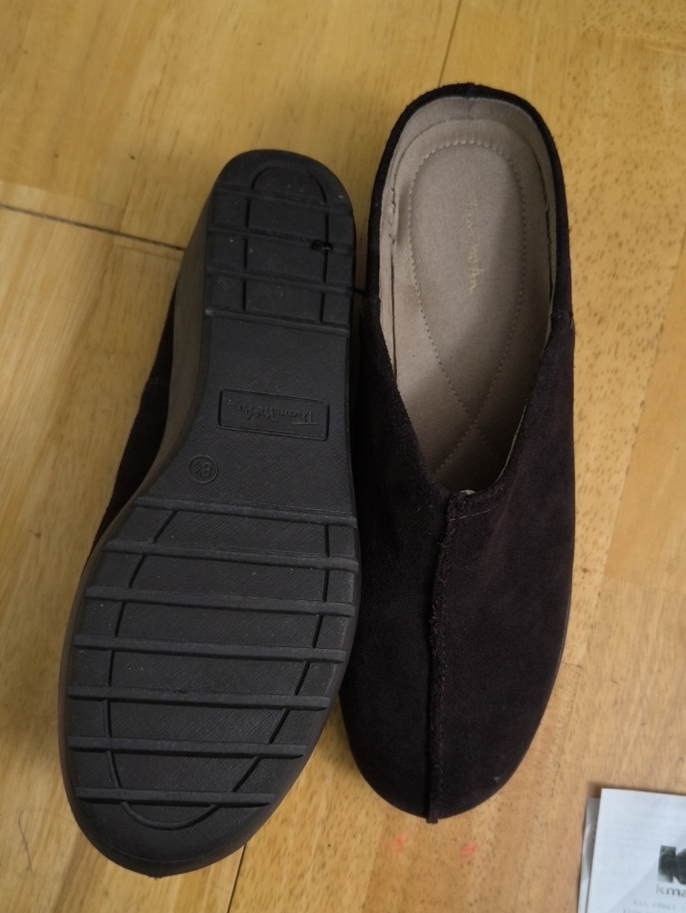 Thom McAn Dark Brown Suede Slip-On Loafers